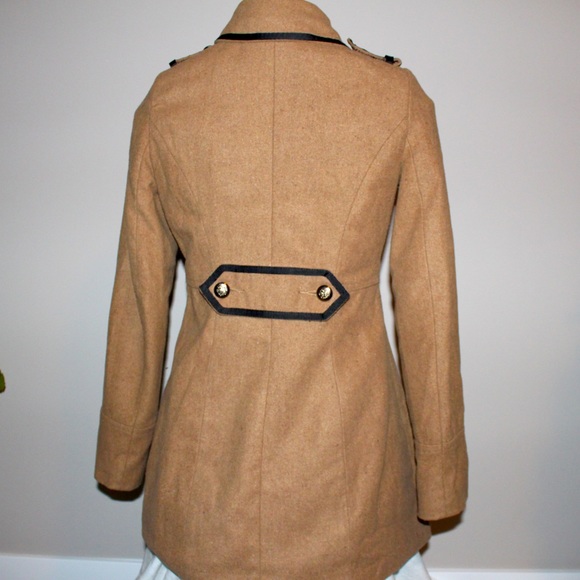 Red Berry Brand Double Breasted Pea Coat - Picture 2 of 3
